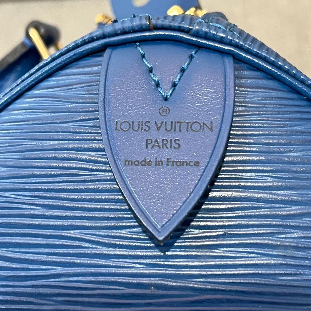 Louis Vuitton エピ　ボストンバッグ ブルー