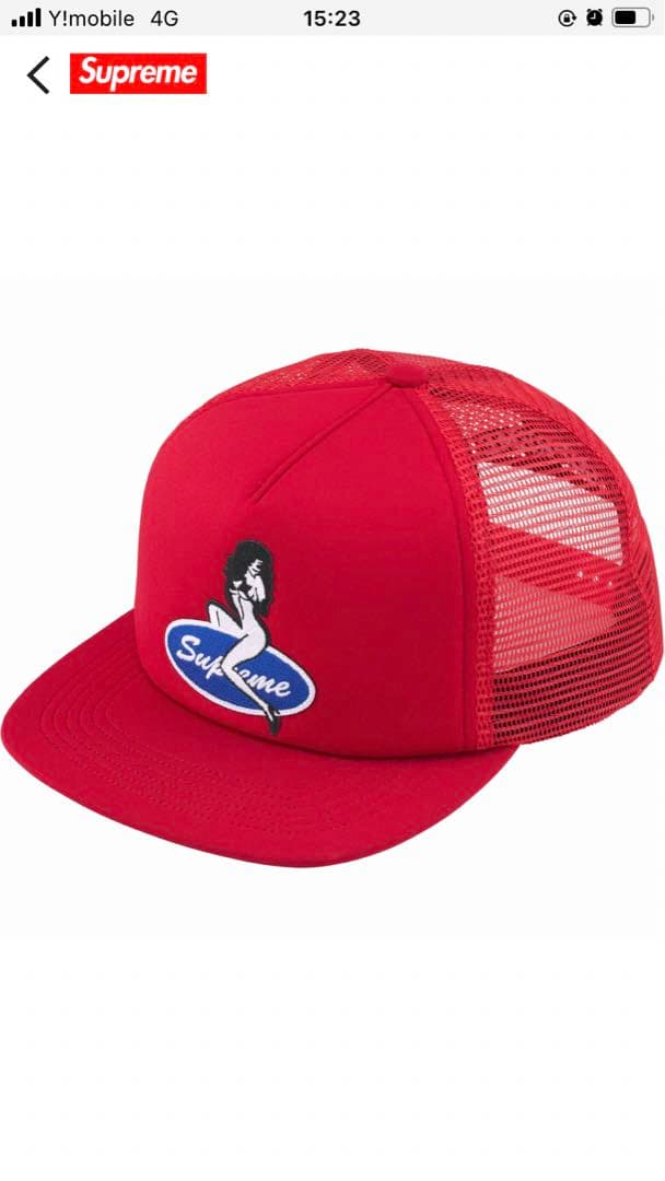 値下げSupreme Pin Up Mesh Back 5-Panel Red！