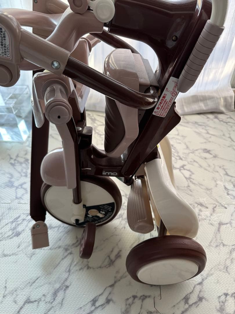【超美品】iimo 三輪車　ピンク　ブラウン