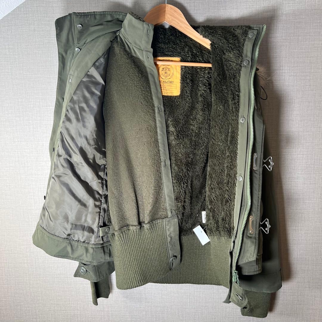 美品【SLY】3WAYファイヤーマンバックルミリタリージャケット ボアライナー