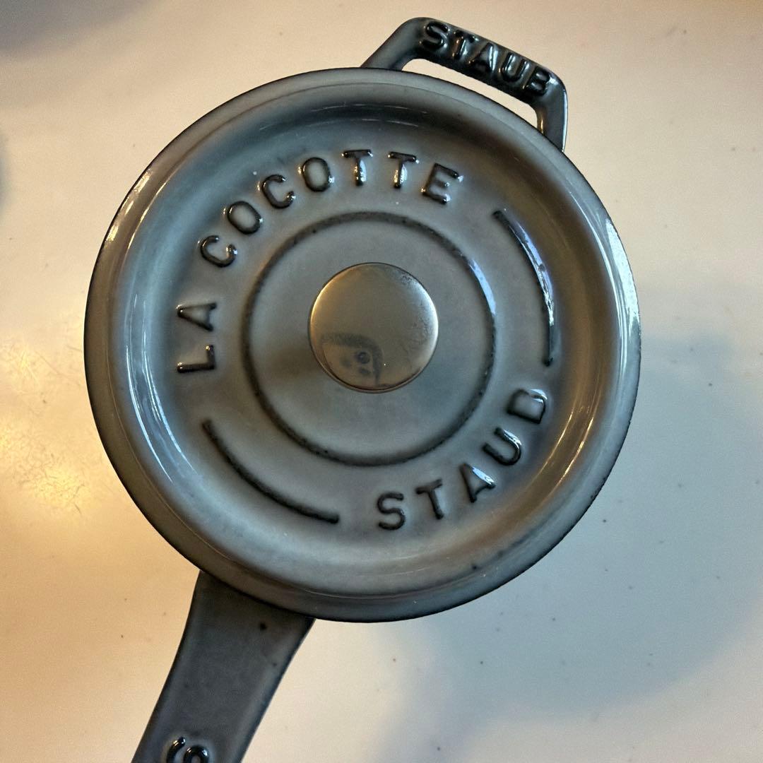 【未使用】ストウブ staub ミニソースパン　10cm グレー