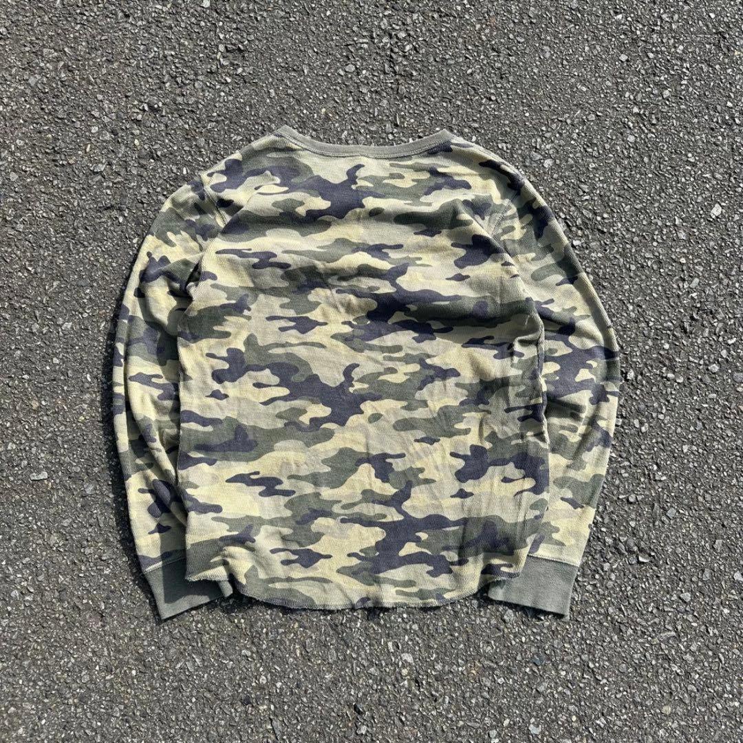 【GAP】サーマル ワッフル ロンt カモ　迷彩　GAP KIDS