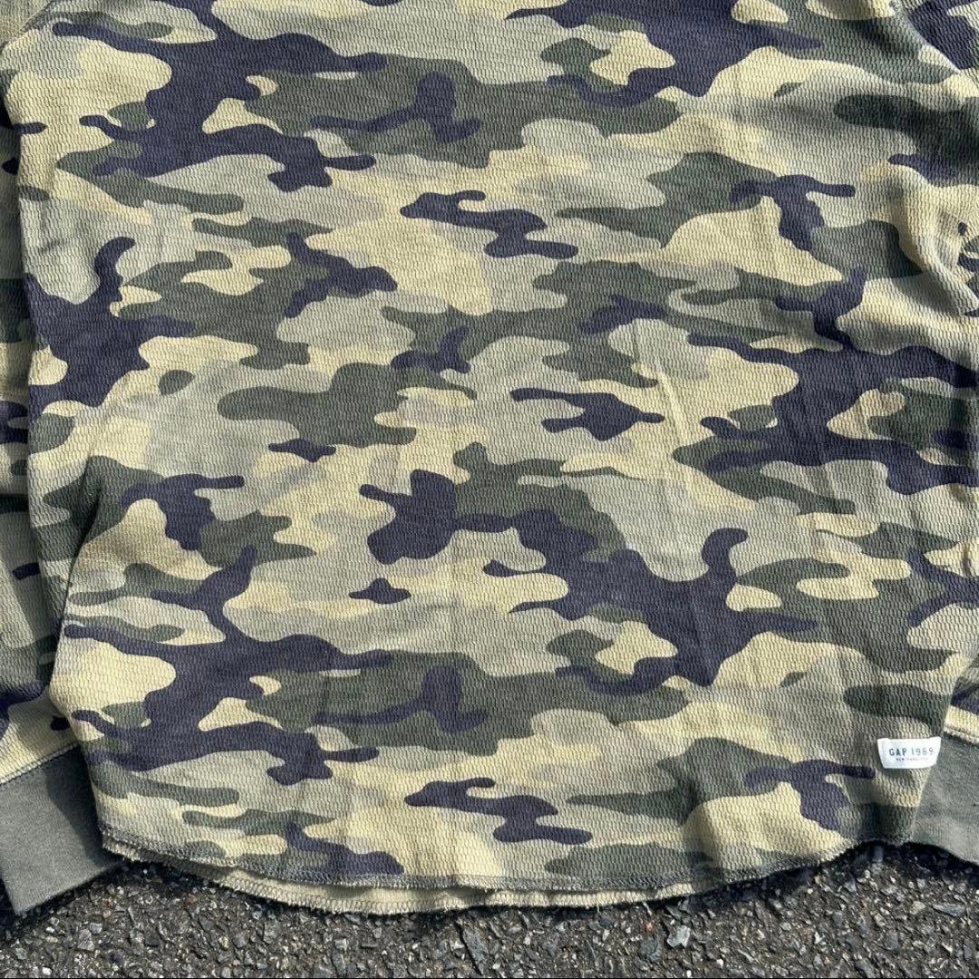 【GAP】サーマル ワッフル ロンt カモ　迷彩　GAP KIDS