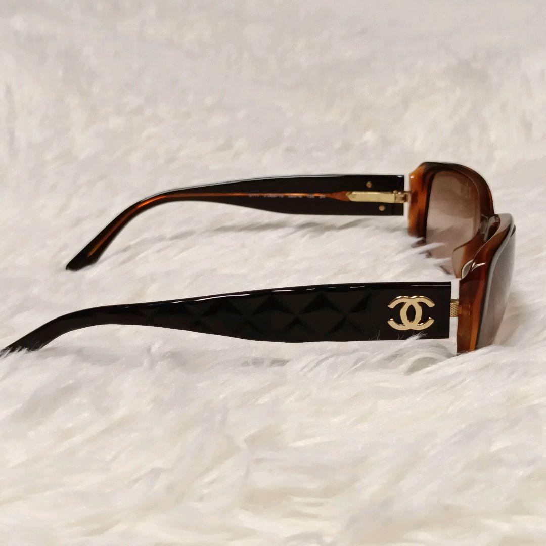CHANEL シャネル 5111 カメリア サングラス ブラウン イタリア製