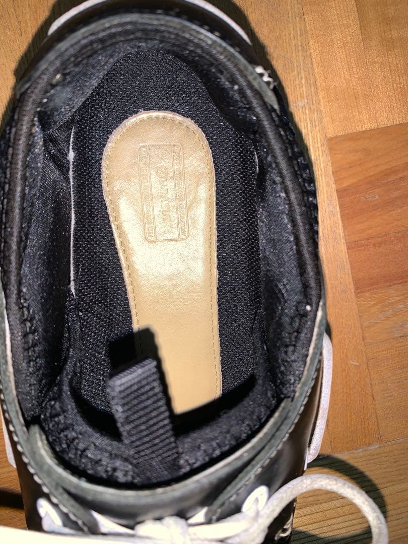 良品　visvim ビズビム ホックニー デッキシューズ US9.5 ブラック