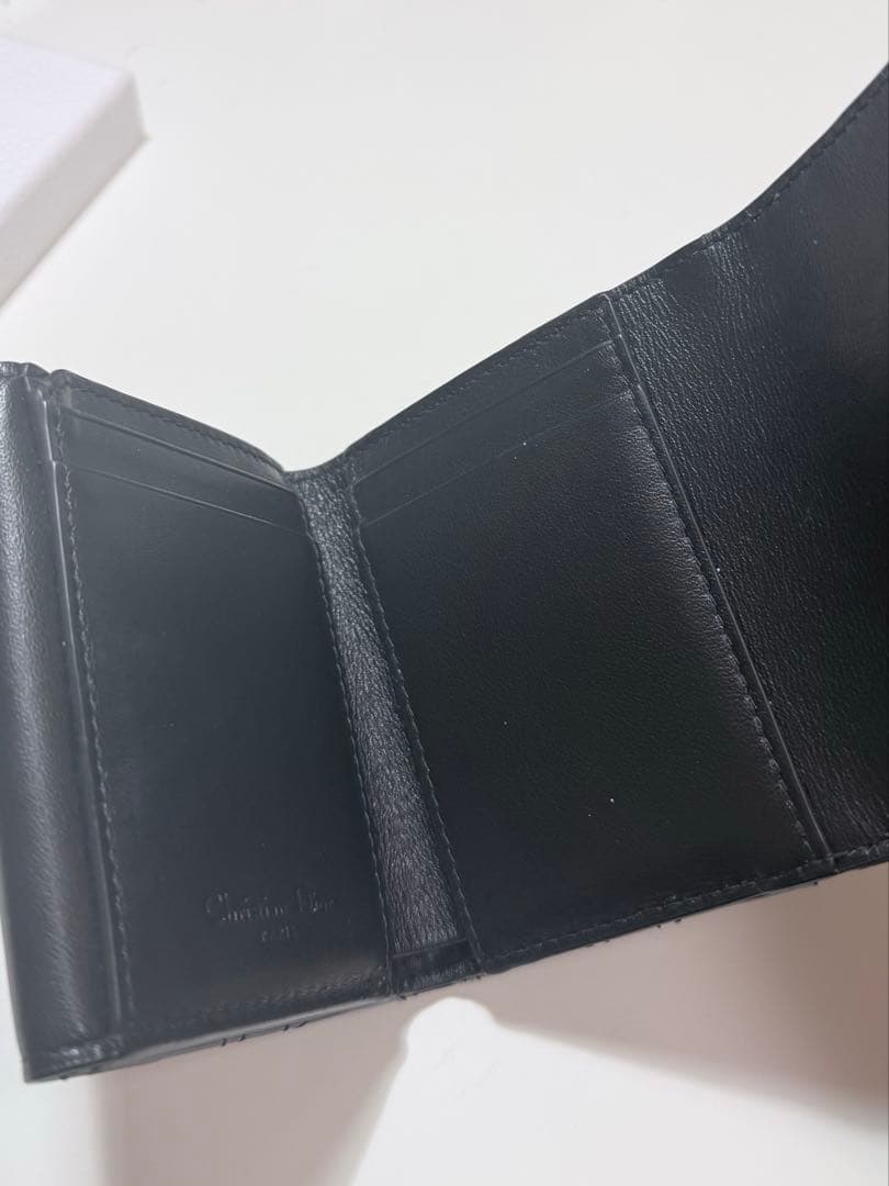 dior カナージュ パテント 財布 ウォレット