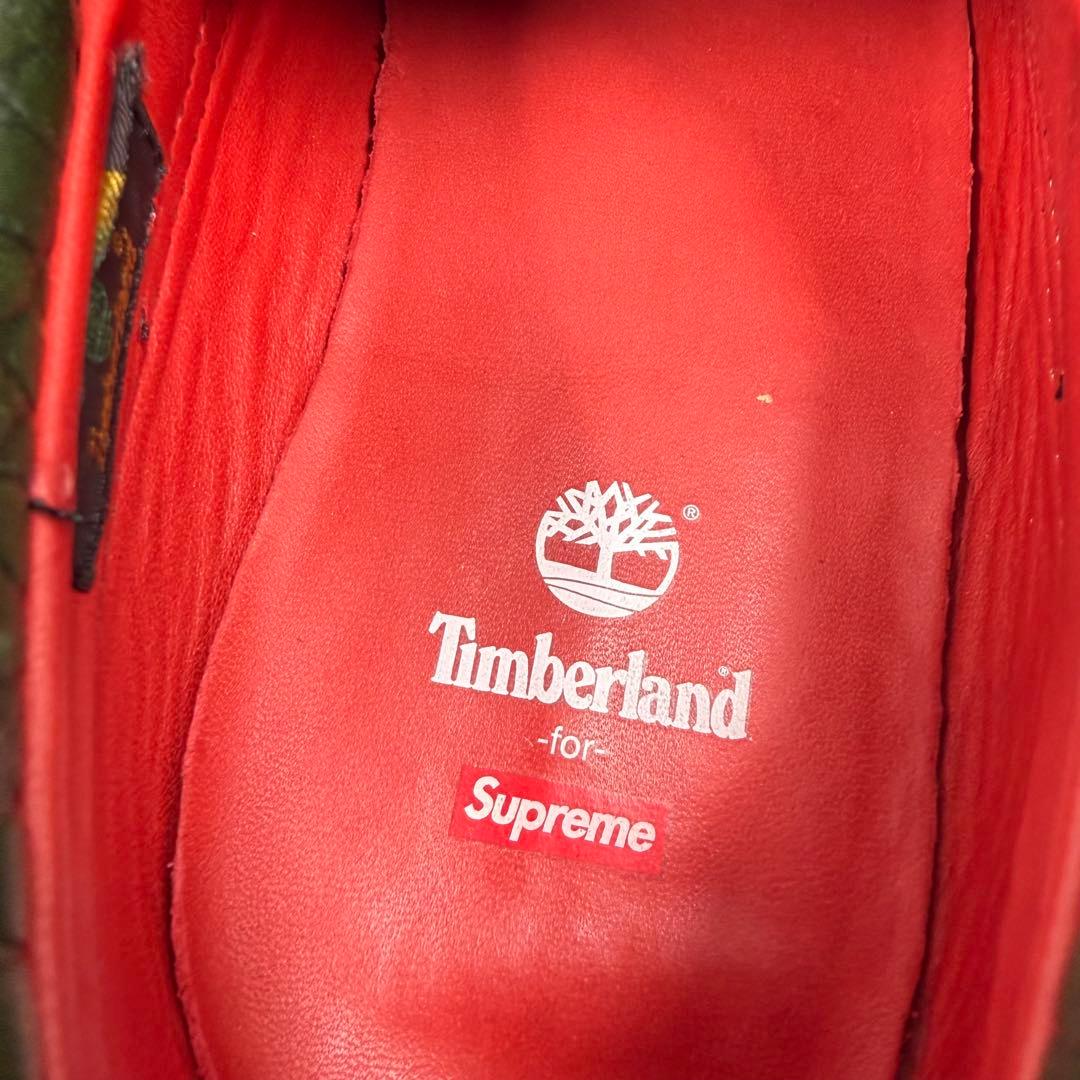 Timberland×supreme スリーアイクラシックラグ 27.5 クロコ