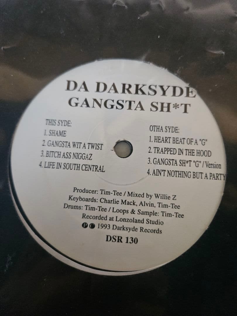 DA DARKSYDE GANGSTA SH*T レコード 1993