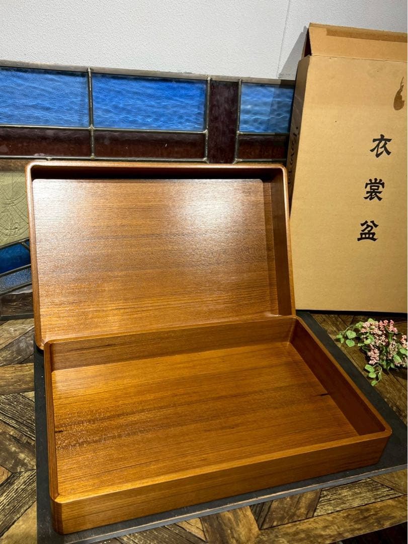 未使用 衣裳盆 着物収納 木製