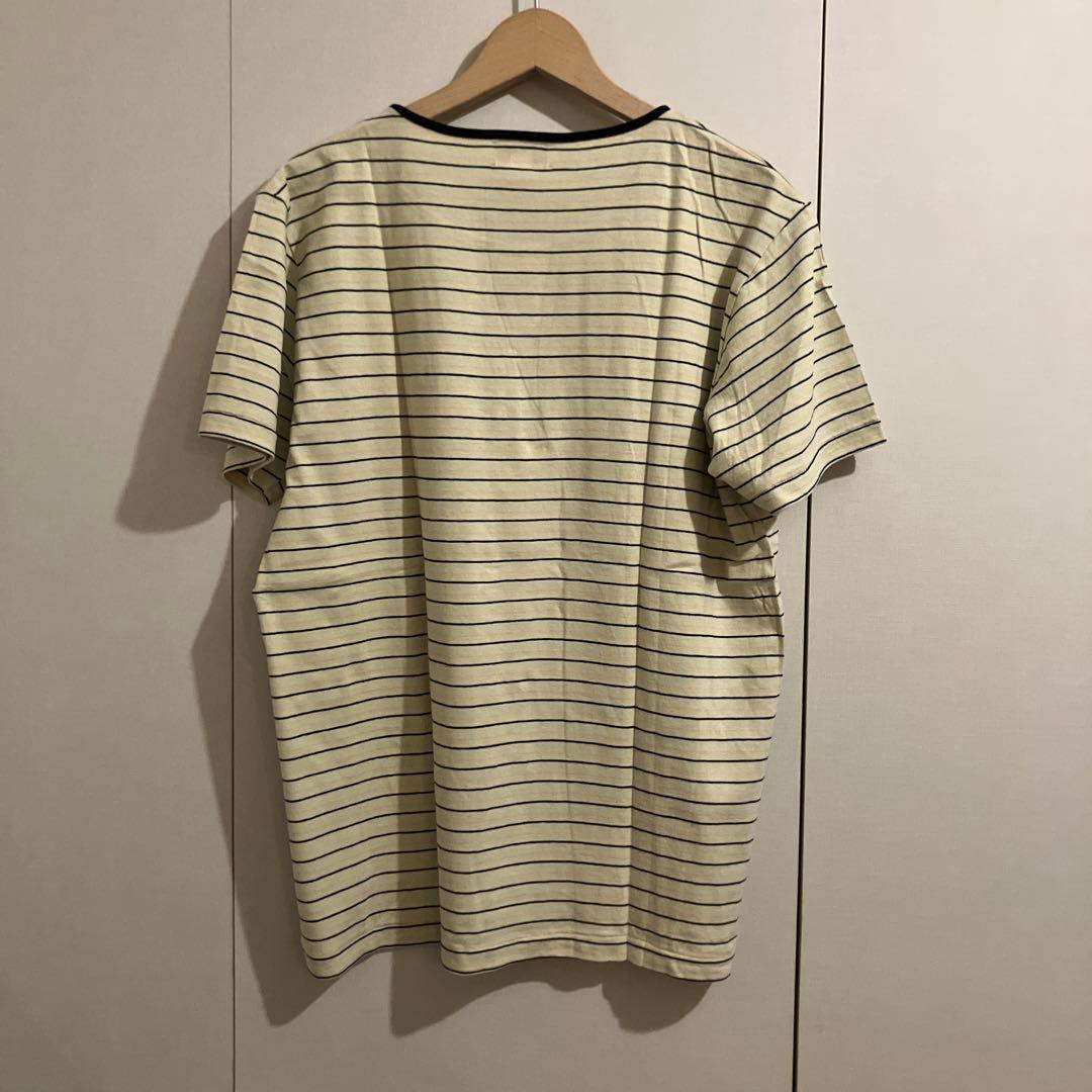 Butcher Products ボーダーtee 44 ライム×黒×橙×黄