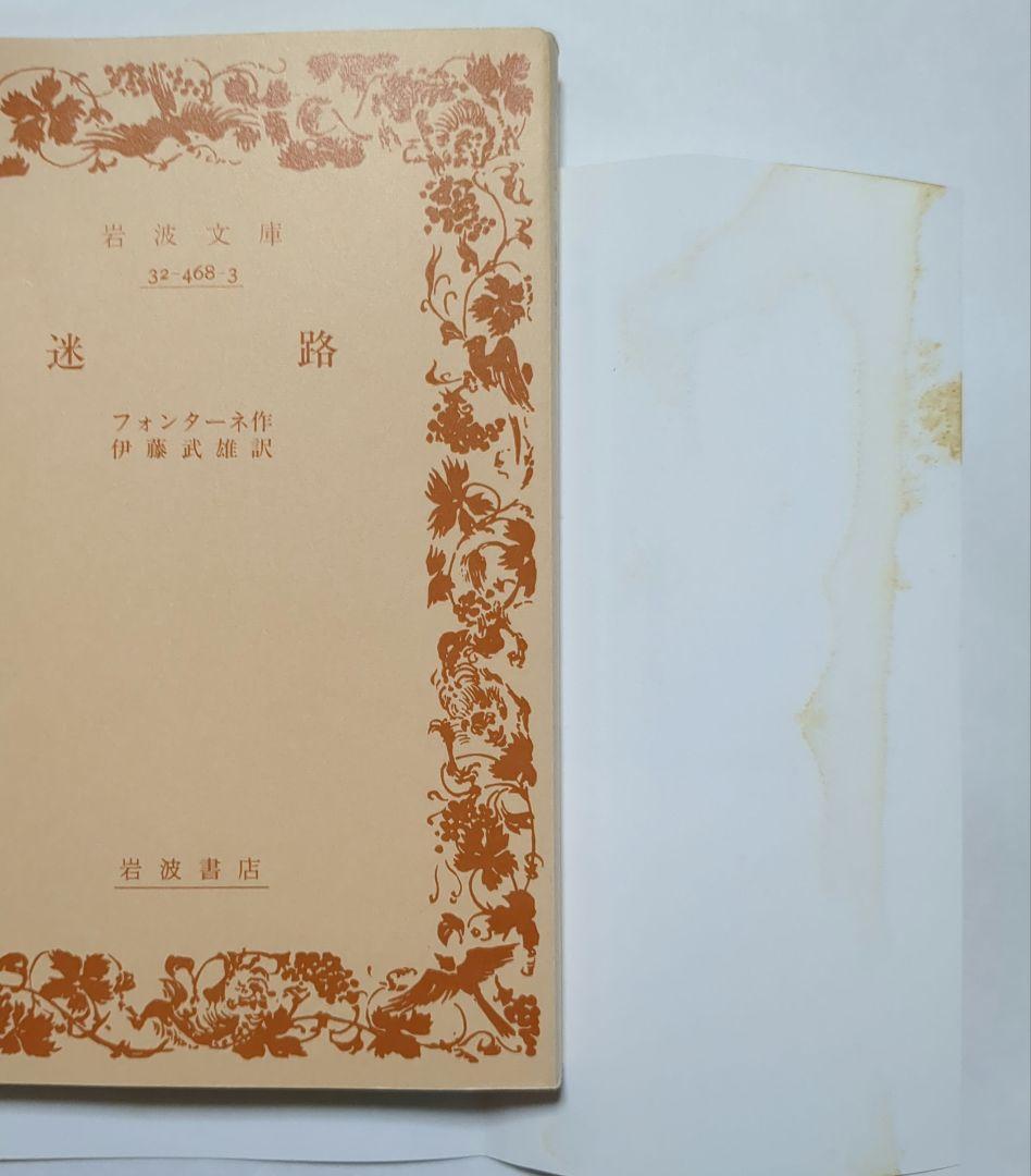 フォンターネ 罪なき罪 上・下 迷路 岩波文庫 全3冊セット