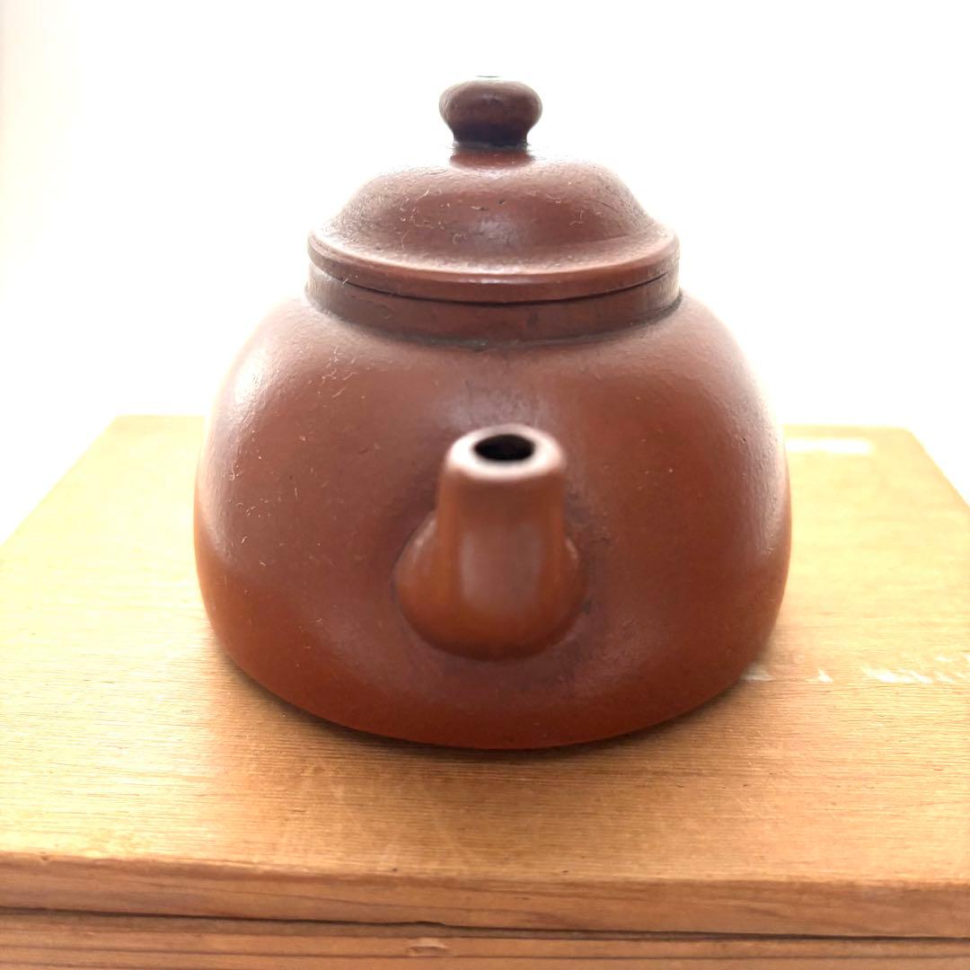 中国　朱泥茶器　急須　孟臣　紫砂壺