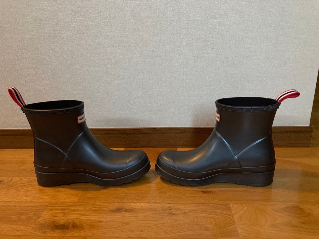【優良品SALE】　HUNTER ブラック ショートブーツ