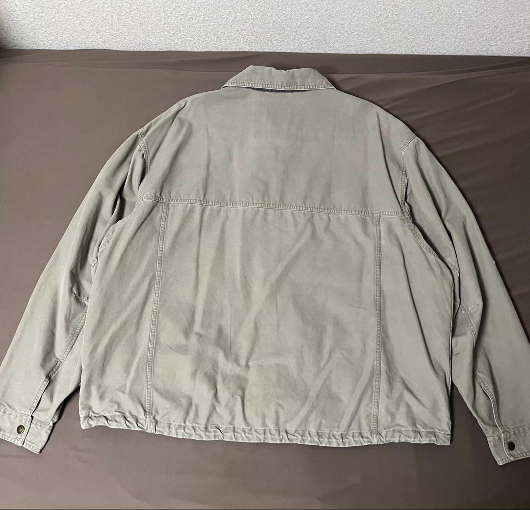 90's Columbia コロンビア　ワークジャケット　古着　ドローコード付き