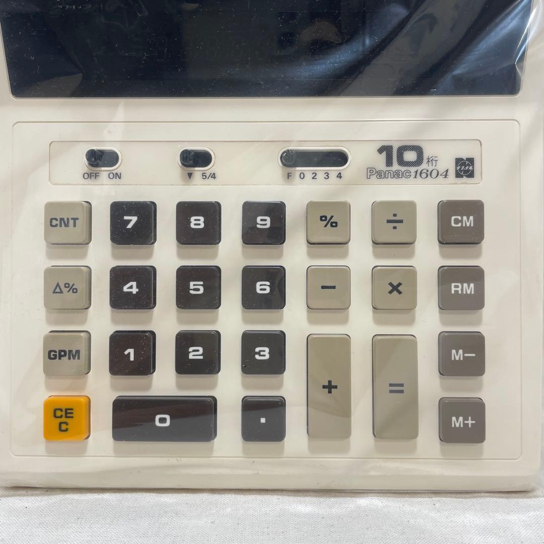 【新品未使用】ナショナル電卓 National PANAC 1604 昭和レトロ