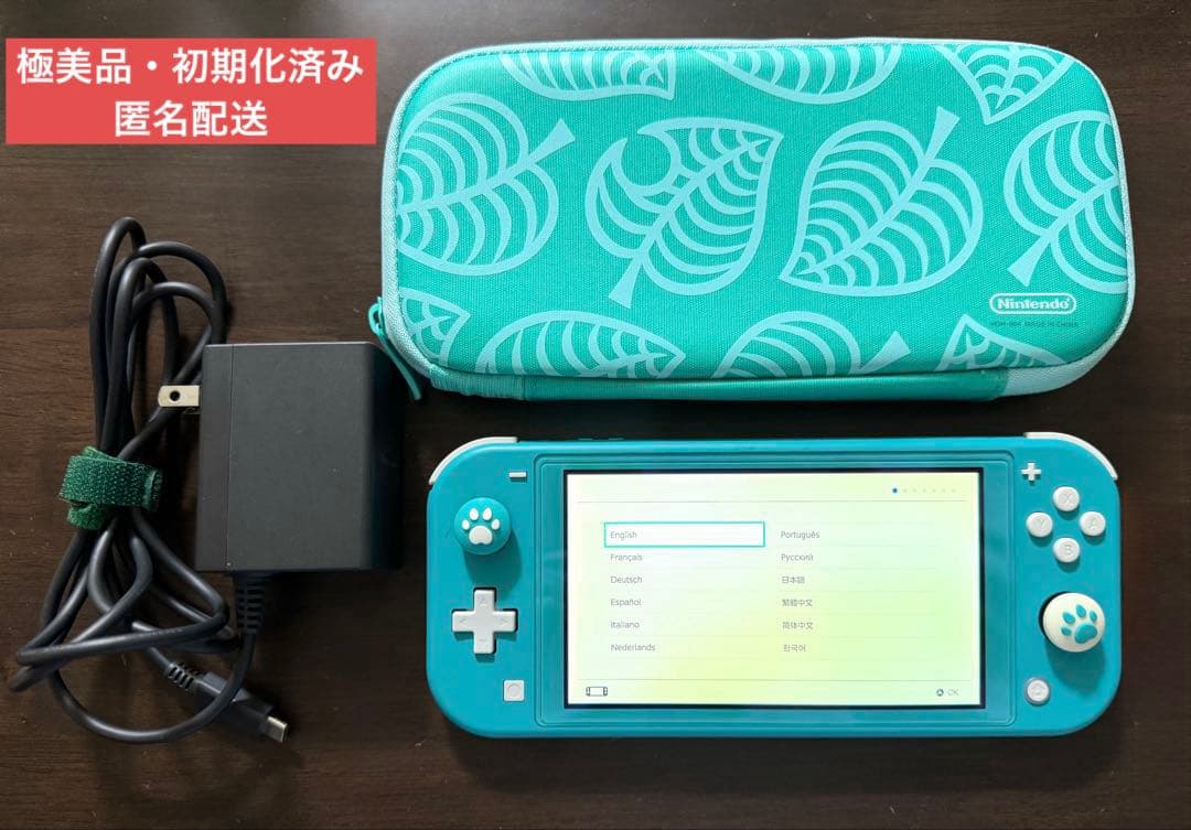 美品 Nintendo Switch Lite ターコイズ SDカード ケース付