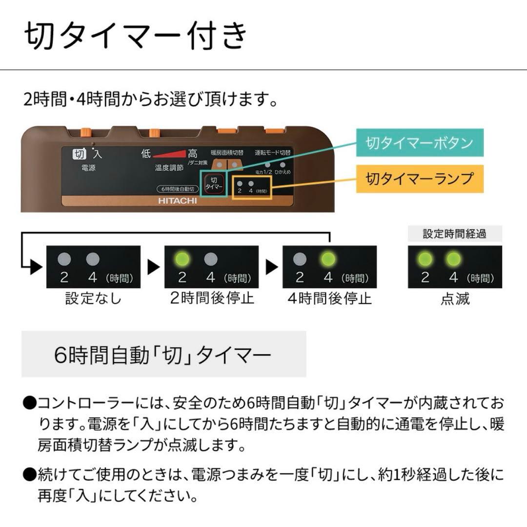 日立　2畳　ホットカーペット　HHLU-S2020　2面切替