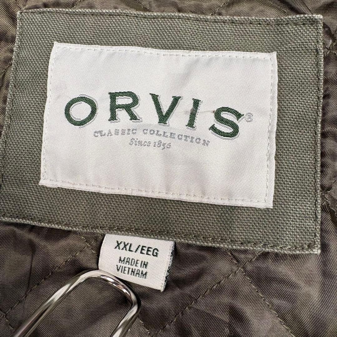 ORVISダックカバーオール ハンティングキルティングコーデュロイ襟 フェード