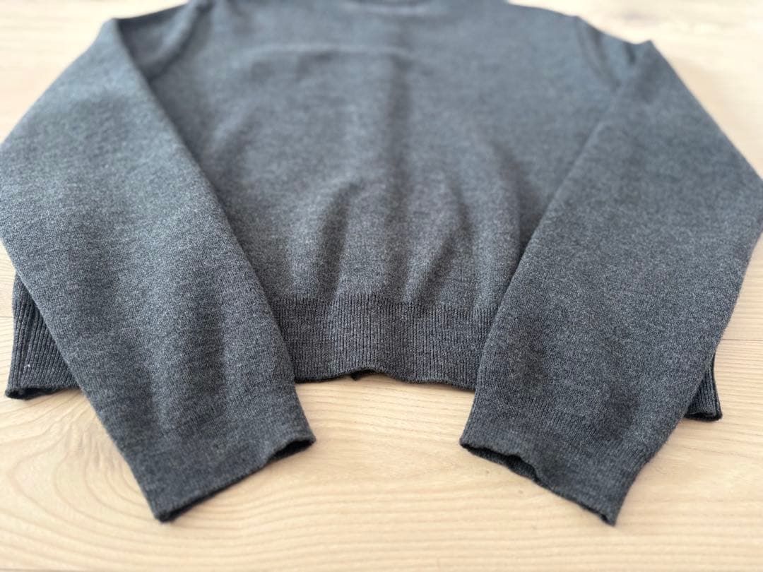 SEVENTEN セブンテン　ワンポイント刺繍カーディガン　スワン　M