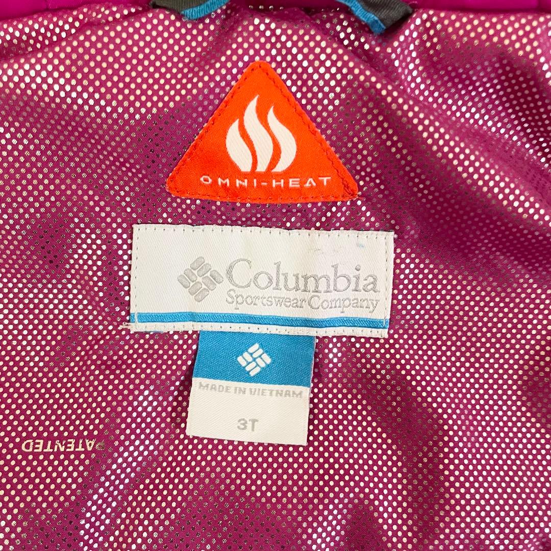 Columbia スキーウェア 3T 100㎝ 上下セット スノーウェア 女の子