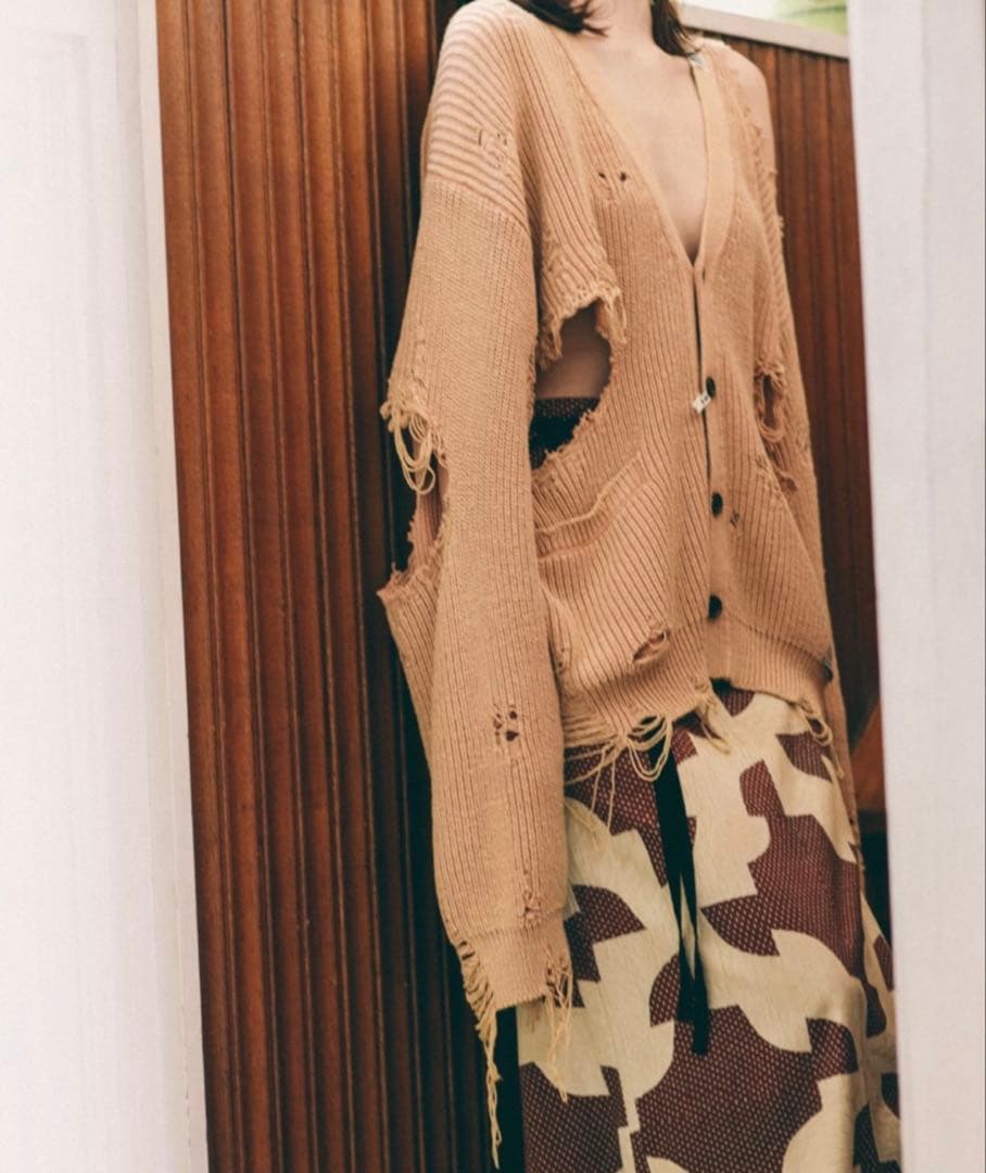 Maison Mihara Yasuhiro ダメージカーディガン ユニセックス