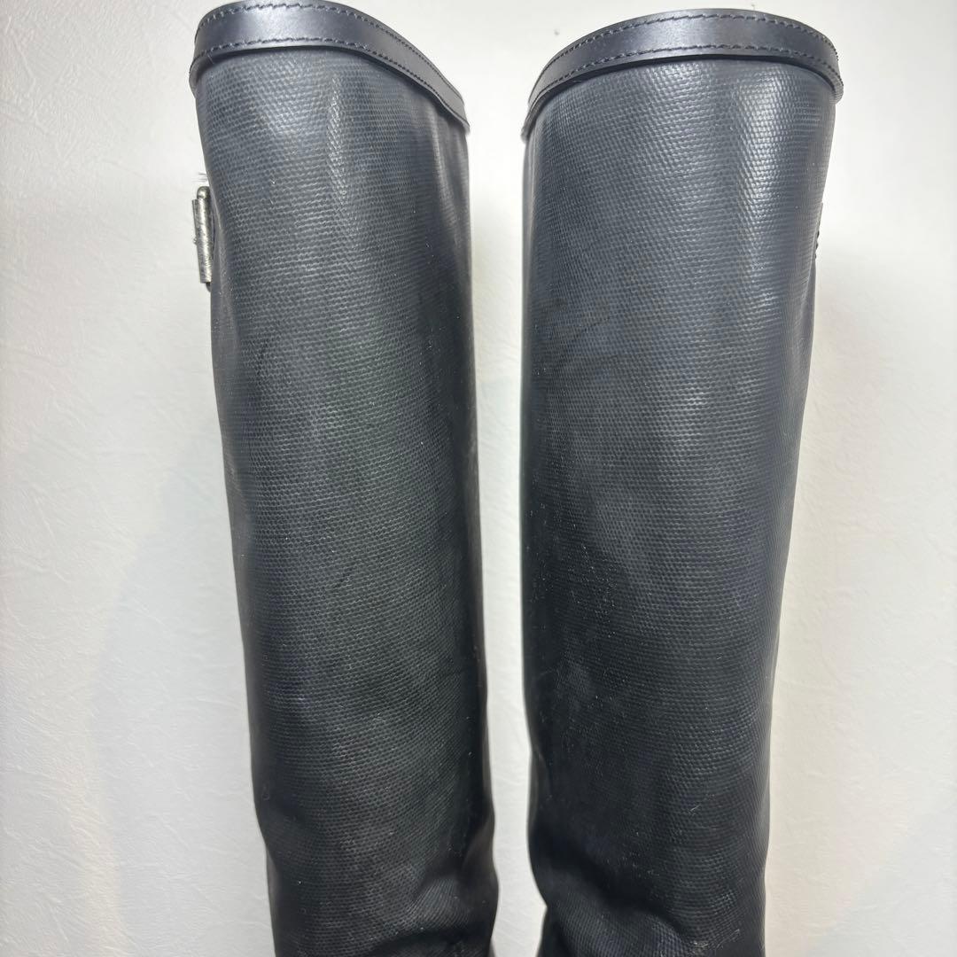 【美品】Maison Margiela ロングブーツ レインブーツ 黒 25㎝