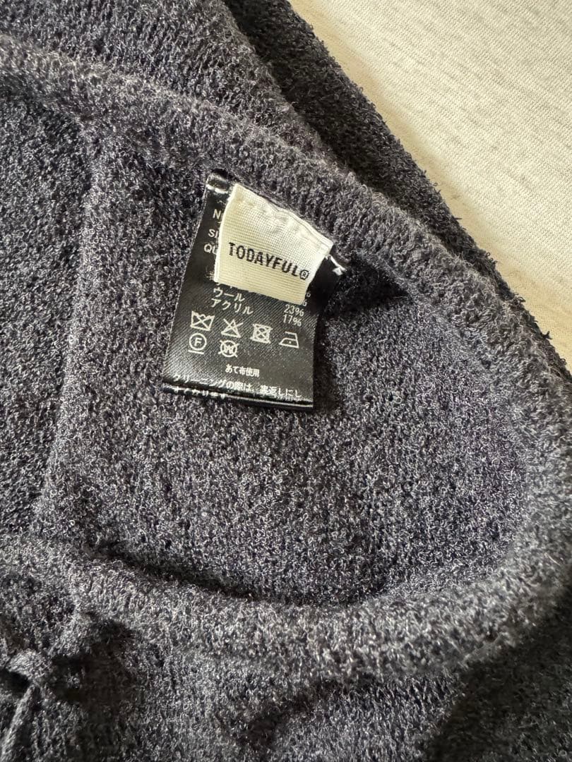 TODAYFUL Miniboucle Knit Skirt グレー