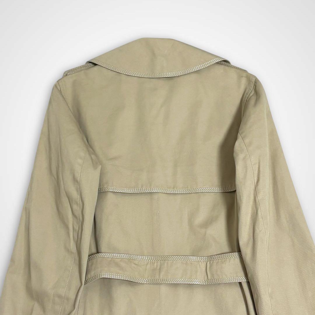 激レア 80s OLD CELINE 馬車 金ボタン ベルト付 トレンチコート