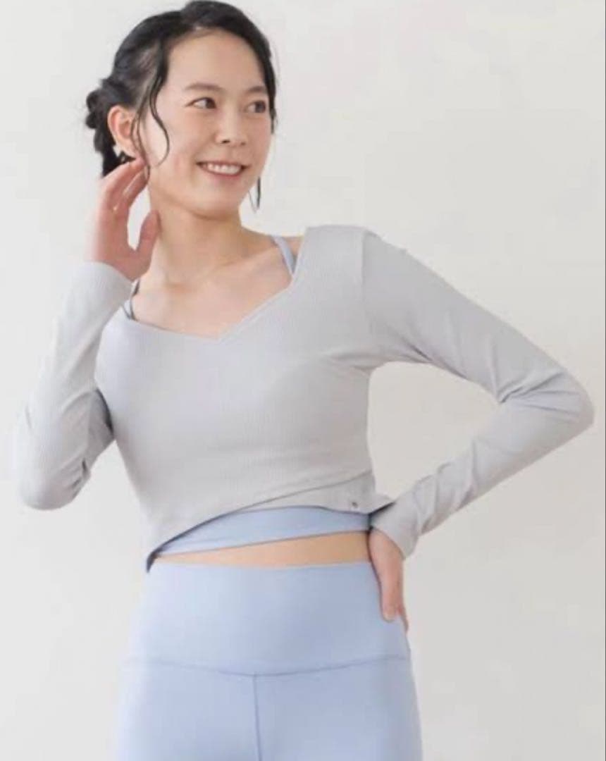 SUKALA ブラトップ付きリブカシュクールトップス