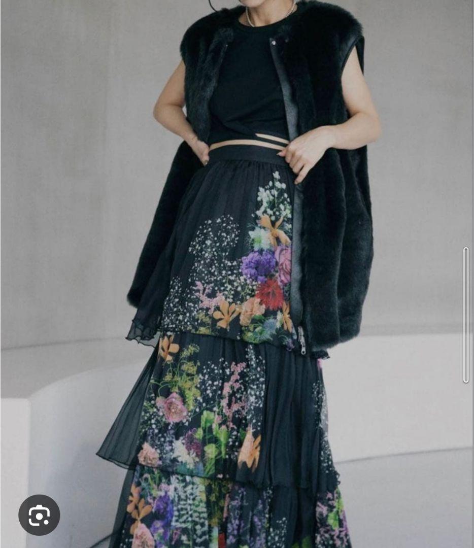 Ameri♡UND DARIA TIERED PLEATS SKIRT М