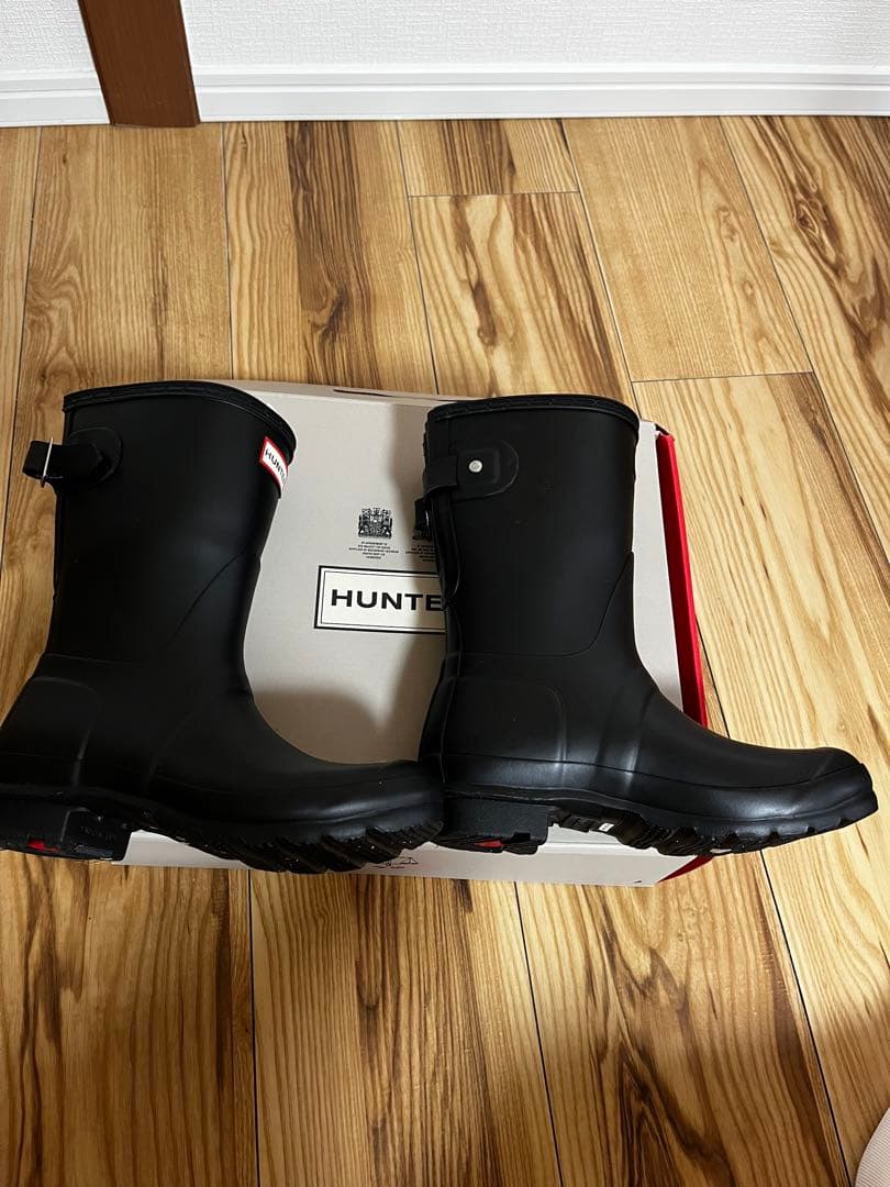 美品　HUNTER ブラック 長靴 箱付き
