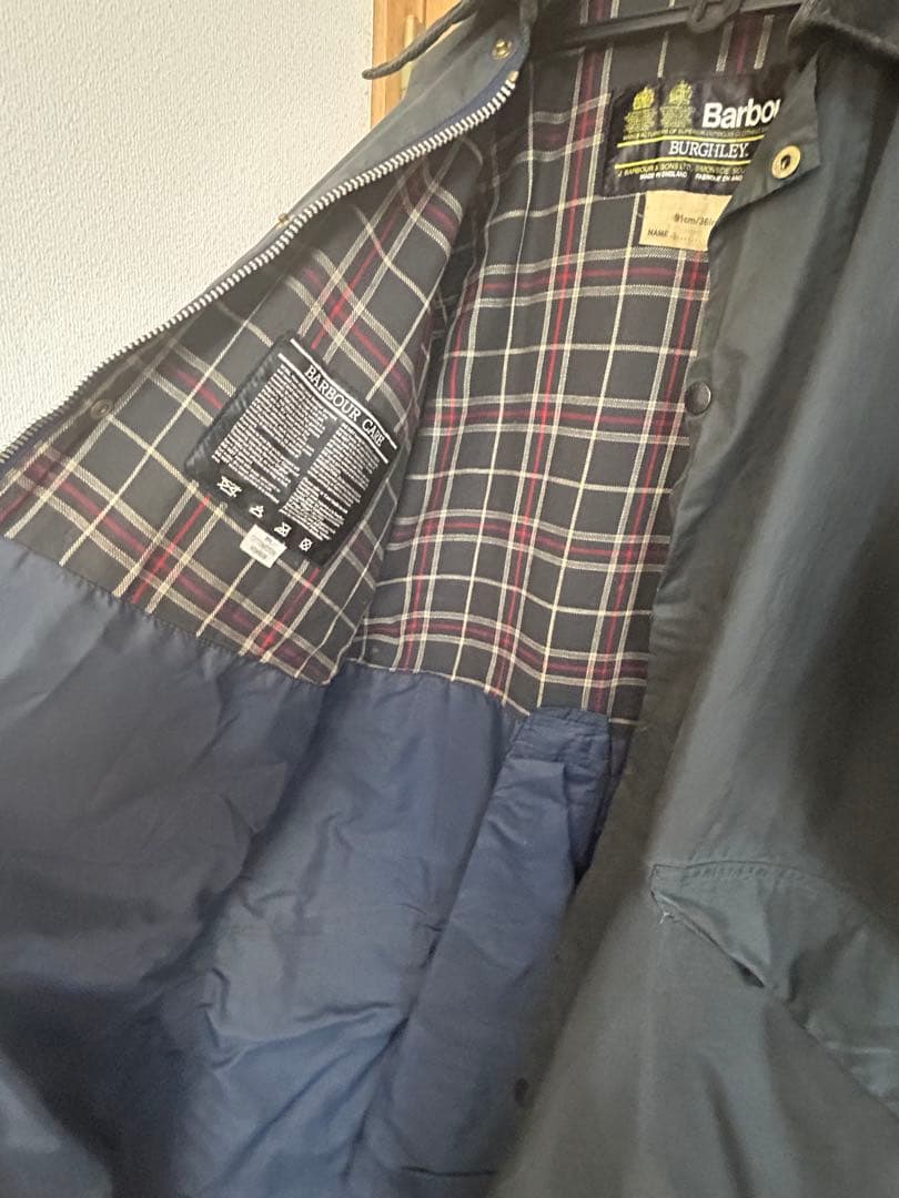 Barbour Burghley モッズコート ダークグリーン