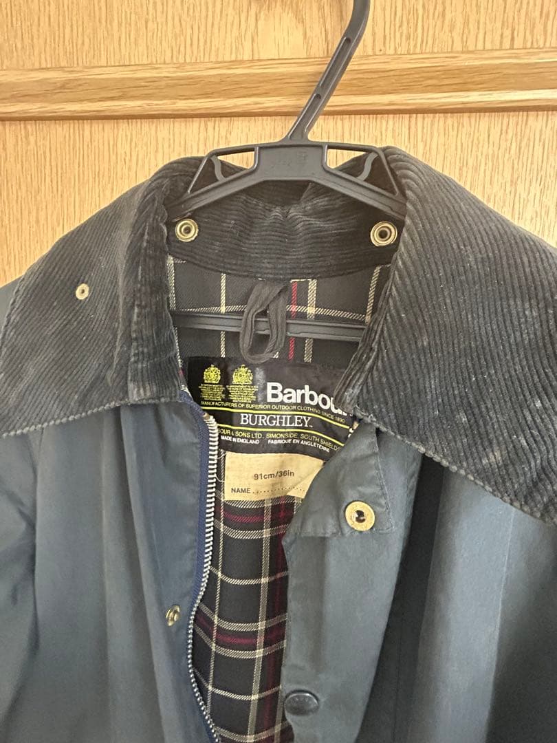 Barbour Burghley モッズコート ダークグリーン