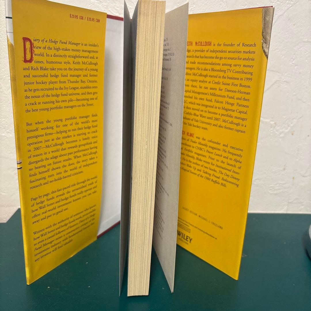 洋書 DIARY OF A HEDGE FUND MANAGER