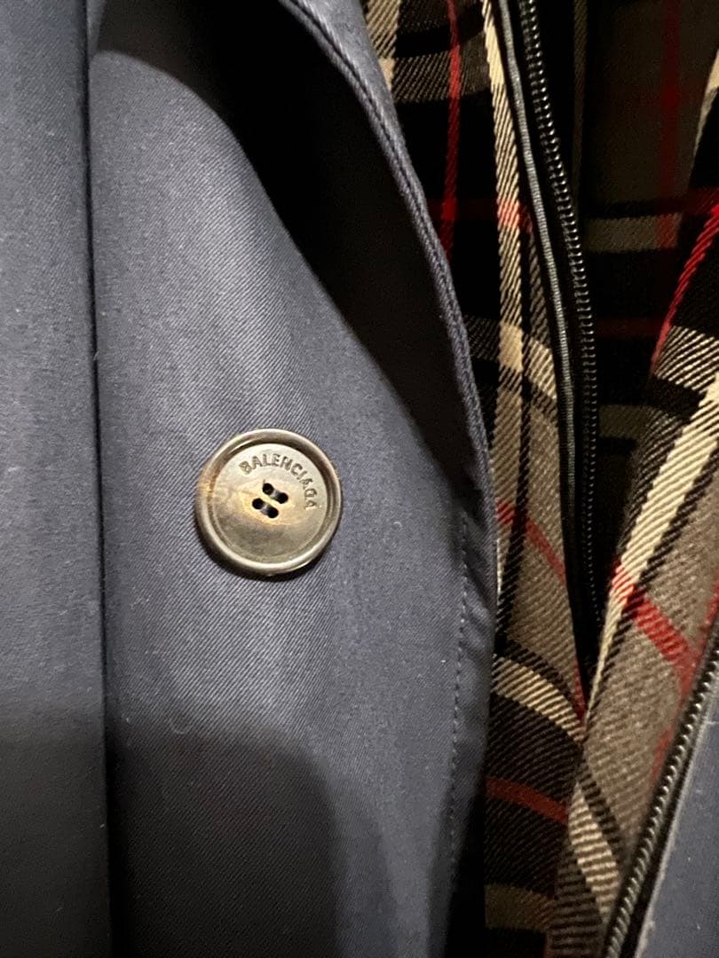 BALENCIAGA ネイビー トレンチコート
