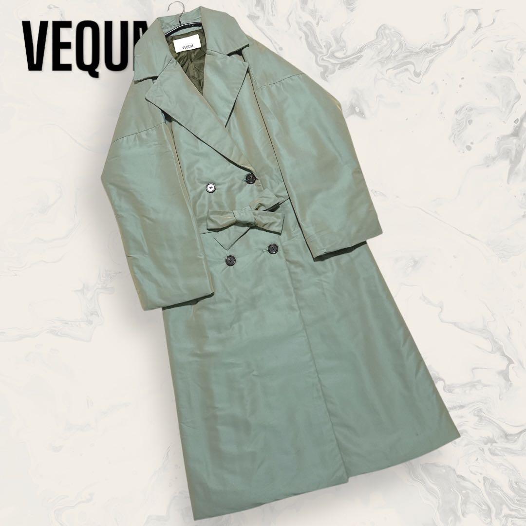 【未使用】VEQUM パファー ロング トレンチ コート