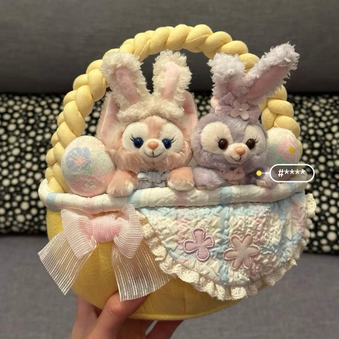 写真子発送❣️上海ディズニーイースター　リーナベルとステラルー　ぬいぐるみ籠
