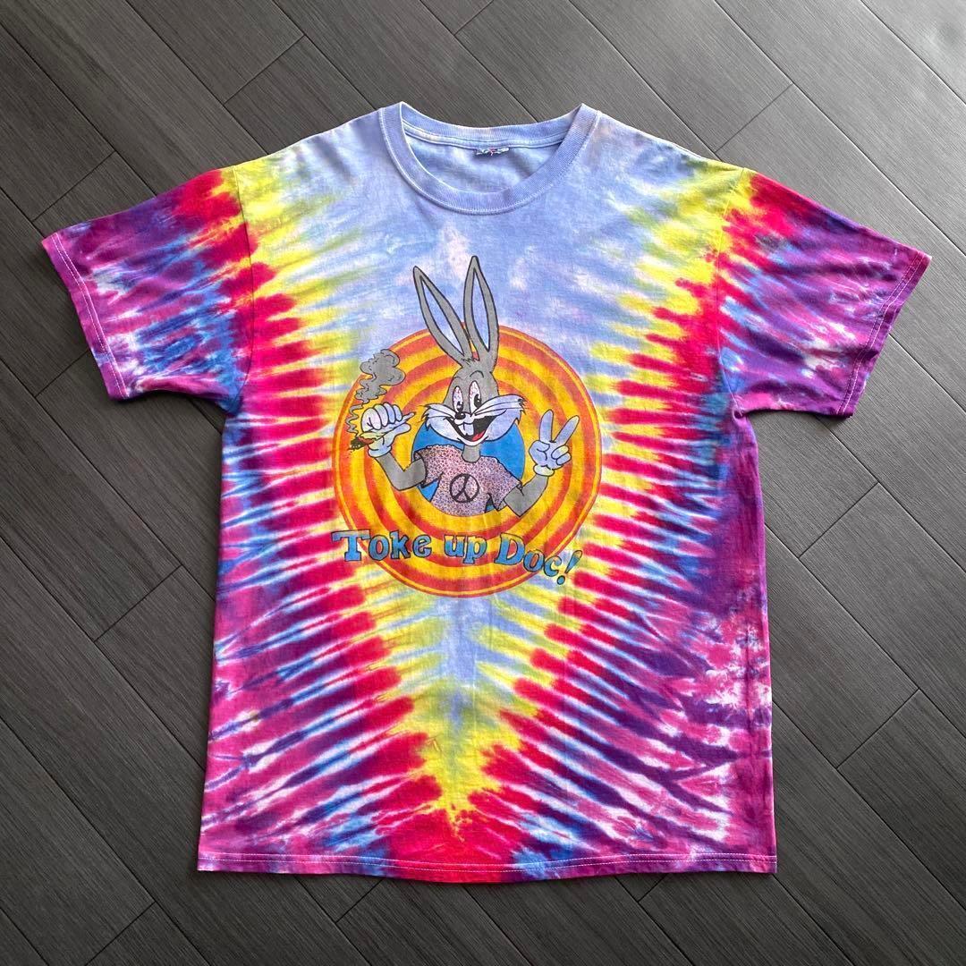 みんなブリブリ 00s Toke up Doc! タイダイ Tシャツ