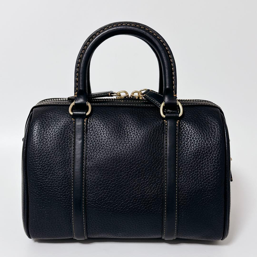 【近年モデル】COACH ルビーサッチェル　2wayバッグ　ブラック　レザー