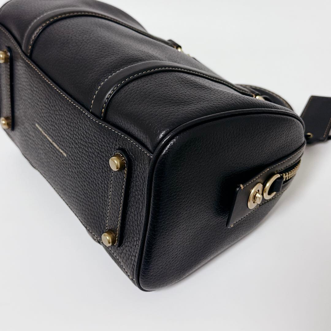 【近年モデル】COACH ルビーサッチェル　2wayバッグ　ブラック　レザー