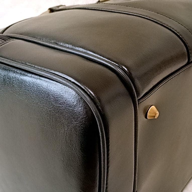 【美品】ギャロッティ ボストンバッグ オールレザー ショルダーバッグ ブラック