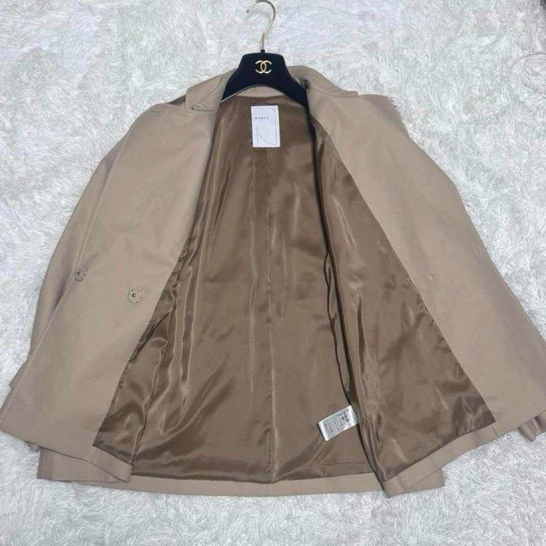 25年 美品 ノーブル NOBLE コットンダブルクロスハーフコート