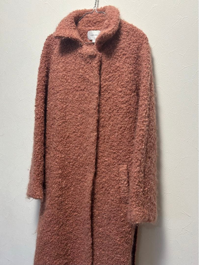 カルヴェンcarven モヘア モヘヤウール プードル コート