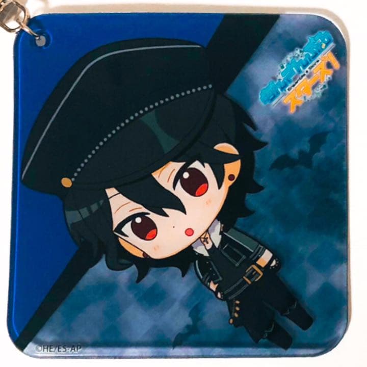 新品★あんスタ【朔間零＆大神晃牙】カラオケの鉄人★ふにふにコースター型ストラップ