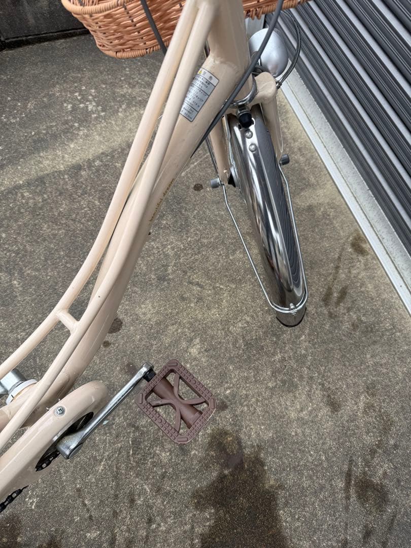 愛知県引き取り　サイクルベースあさひ　22インチ　ベージュ　ガレージ保管品