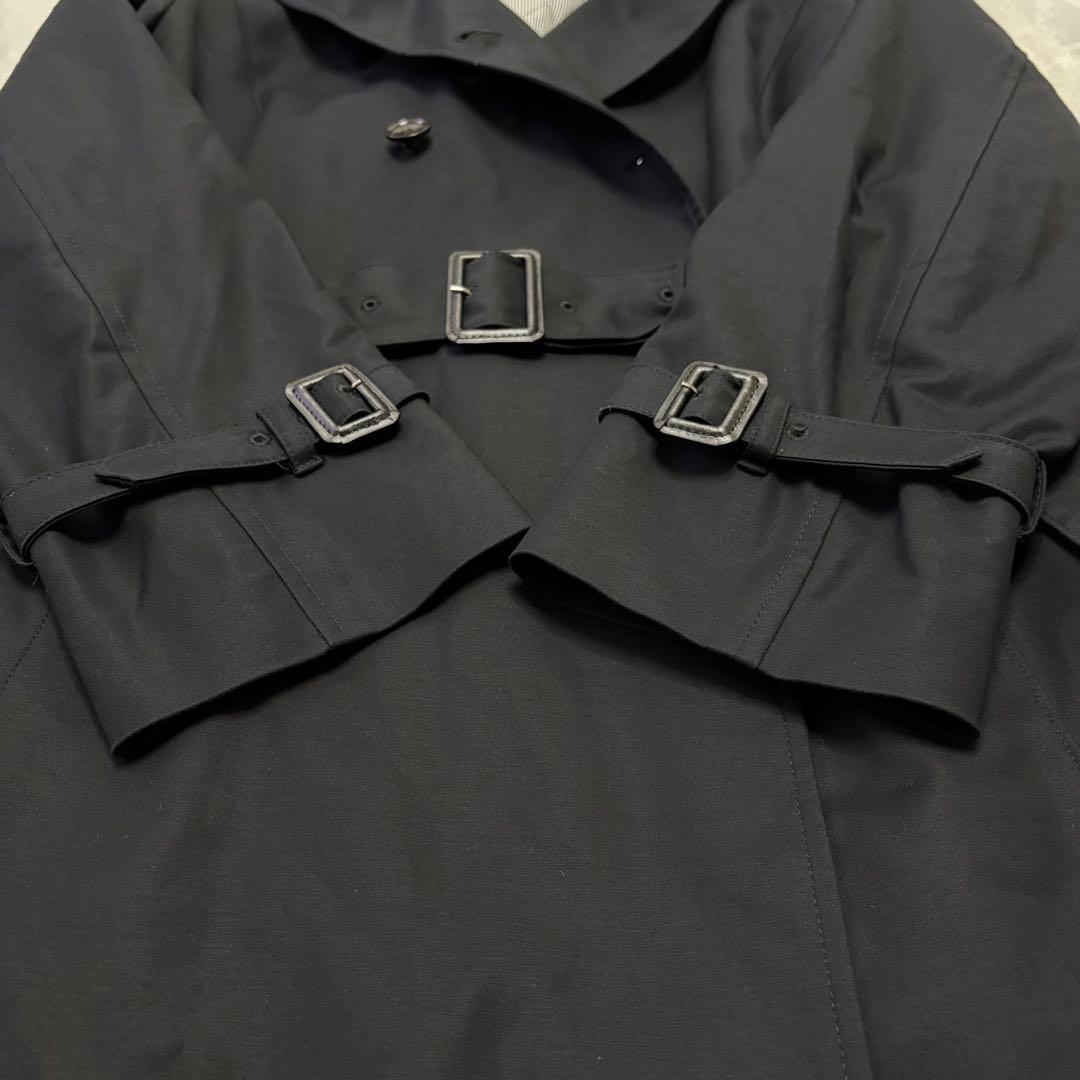 IMGN 洋服の青山 トレンチコート ライナー付き ビジネス 黒 大きめサイズ