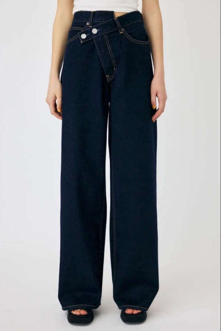 パンツ MOUSSY / CROSS WAIST WIDE STRAIGHT