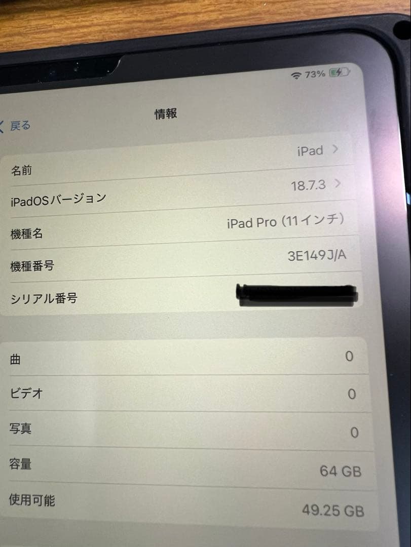 iPad Pro 11インチ（第1世代 2018）本体とケースセット