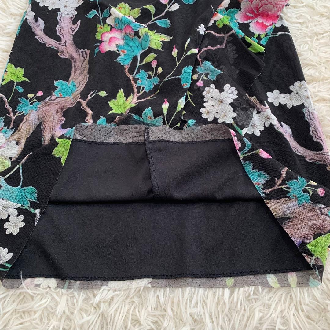 ★美品★VIVIENNE TAM オリエンタル花柄 長袖ワンピース