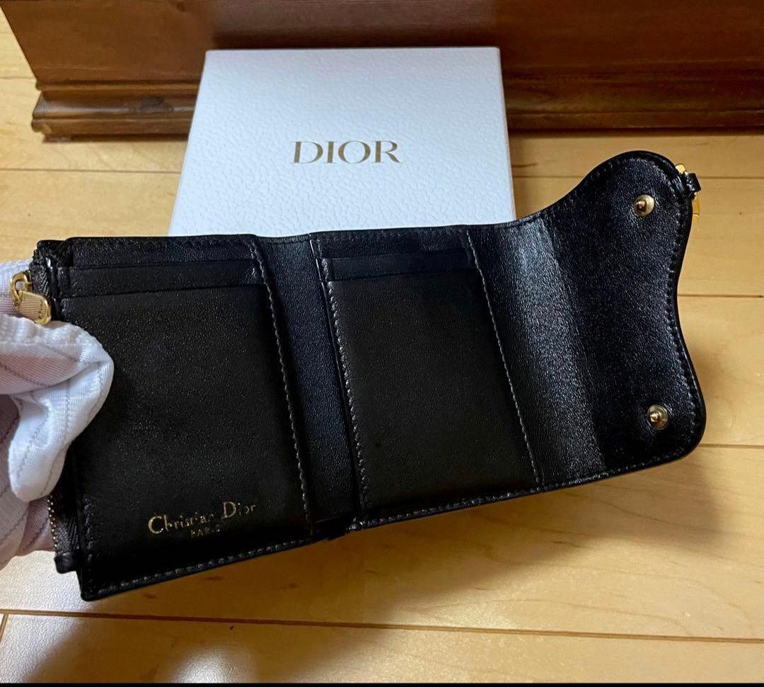 Dior ブラック 二つ折り財布